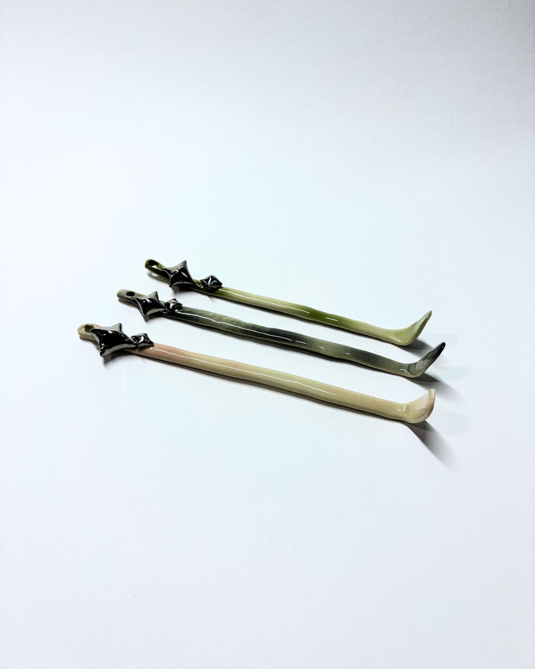 Twin Star Ceramic Chashaku (Pre-Order)